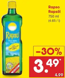 Netto Marken-Discount Rapso Rapsöl Angebot