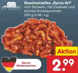 Netto Marken-Discount GUT PONHOLZ Geschnetzeltes „Gyros Art" Angebot