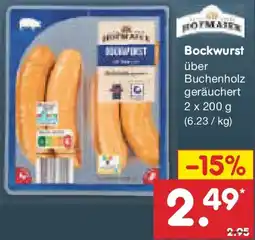 Netto Marken-Discount Hofmaier Bockwurst Angebot