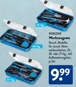 Aldi Süd Workzone Werkzeugsatz Angebot