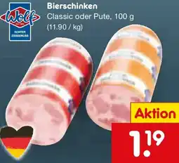 Netto Marken-Discount Wolf Bierschinken Angebot