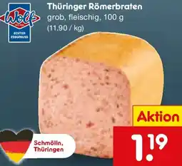 Netto Marken-Discount Wolf Thüringer Römerbraten Angebot
