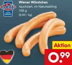 Netto Marken-Discount Wolf Wiener Würstchen Angebot