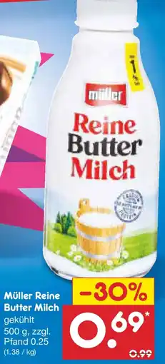 Netto Marken-Discount Müller Reine Butter Milch Angebot