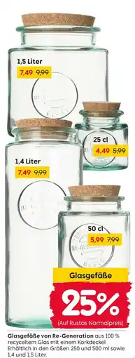 Rusta Re-generation glasgefäß 1,5 liter Angebot