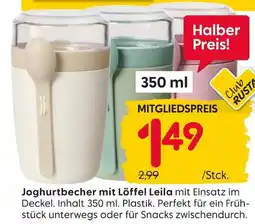 Rusta Joghurtbecher mit löffel leila Angebot