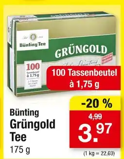 Zimmermann Bünting grüngold tee Angebot