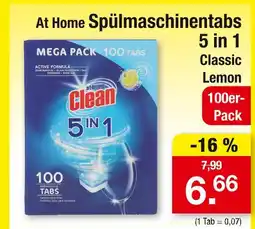 Zimmermann At home spülmaschinentabs 5 in 1 classic lemon Angebot