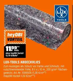OBI Lux-tools abdeckvlies Angebot