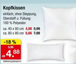 Zimmermann Kopfkissen Angebot