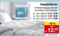 Zimmermann Steppbettdecke Angebot