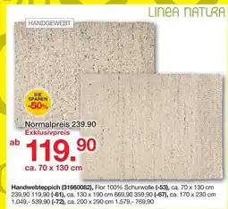 Möbelzentrum Pforzheim Linea natura handwebteppich Angebot