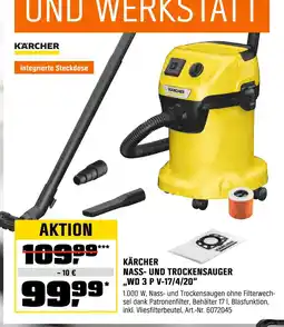 OBI Kärcher nass- und trockensauger wd 3 p v-17/4/20 Angebot