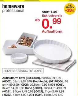 Möbelzentrum Pforzheim Homeware professional auflaufform oval Angebot