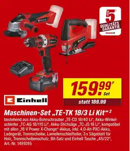 toom Baumarkt Einhell maschinen-set te-tk 18/3 li kit Angebot