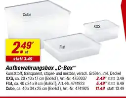 toom Baumarkt Aufbewahrungsbox „c-box“ xxs Angebot