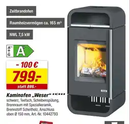 toom Baumarkt Kaminofen weser Angebot