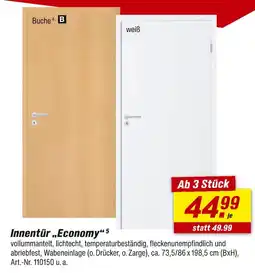 toom Baumarkt Innentür economy buche Angebot