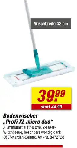 toom Baumarkt Bodenwischer profi xl micro duo Angebot