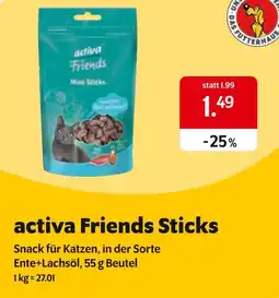 Das Futterhaus Activa friends sticks Angebot