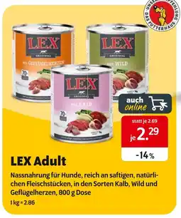 Das Futterhaus Lex adult Angebot