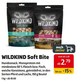Das Futterhaus Wildkind hundesnack soft bite Angebot