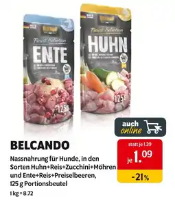 Das Futterhaus Belcando nassnahrung für hunde Angebot