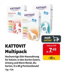 Das Futterhaus Kattovit multipack hochwertige diät-nassnahrung für katzen Angebot