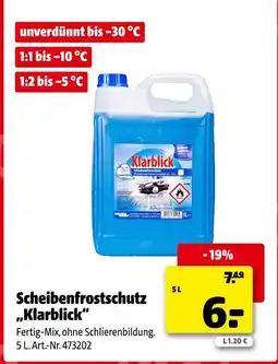Hagebau Scheibenfrostschutz „klarblick“ Angebot