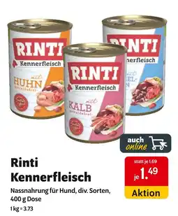 Das Futterhaus Rinti nassnahrung für hund kennerfleisch Angebot