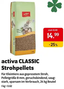 Das Futterhaus Activa classic strohpellets Angebot