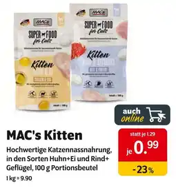 Das Futterhaus Mac's kitten hochwertige katzennassnahrung Angebot
