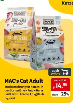 Das Futterhaus Mac's cat adult Angebot