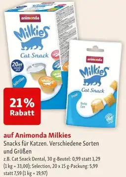 Fressnapf Animonda milkies cat snack dental Angebot