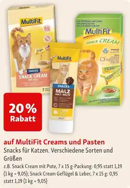 Fressnapf Multifit snack cream mit pute Angebot