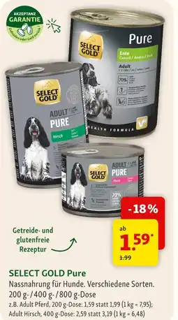 Fressnapf Select gold pure adult pferd Angebot