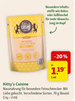 Fressnapf Kitty's cuisine huhnliebe filet in sauce Angebot