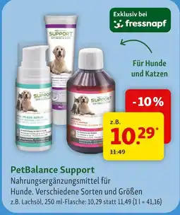 Fressnapf Petbalance support nahrungsergänzungsmittel Angebot