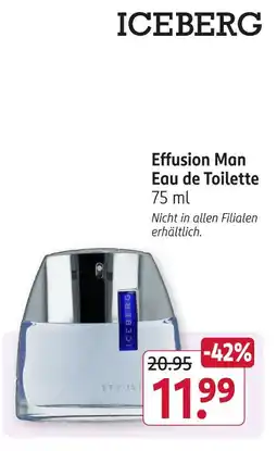 Rossmann Iceberg effusion man eau de toilette Angebot