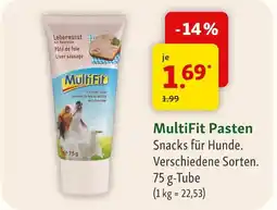 Fressnapf Multifit snacks für hunde pasten Angebot
