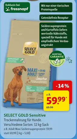 Fressnapf Select gold sensitive maxi adult Angebot