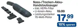 Rossmann Nass-/trocken-akku-handstaubsauger Angebot