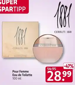Rossmann Cerruti 1881 pour femme eau de toilette Angebot