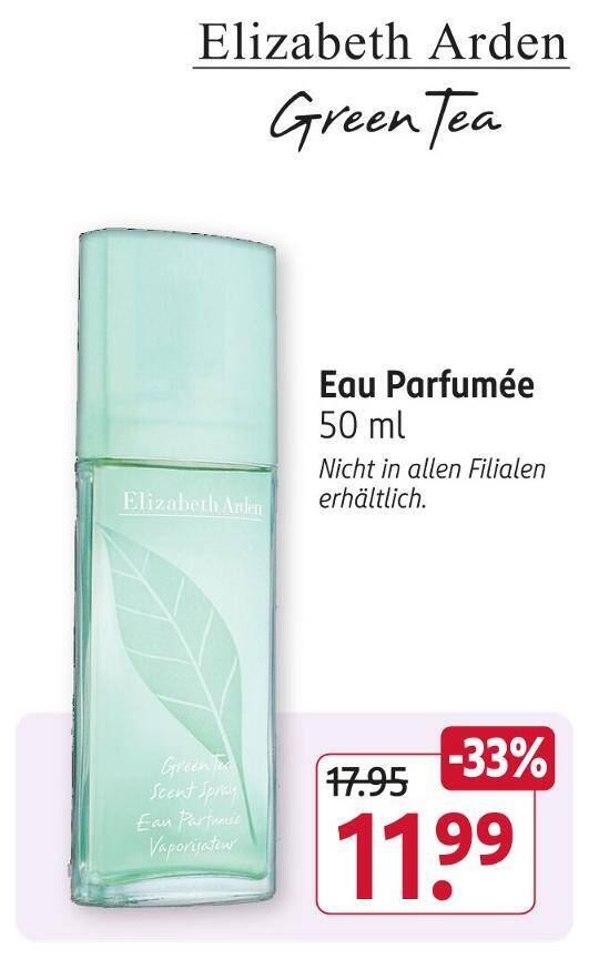 Fabelhafte Elizabeth Arden Green Tea Rossmann Ebenbild