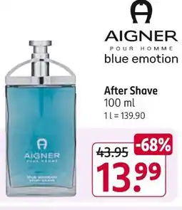 Rossmann Aigner blue emotion after shave Angebot