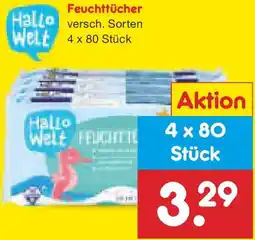 Netto Marken-Discount Hallo Welt Feuchttücher Angebot