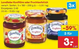 Netto Marken-Discount Landliebe Konfitüre oder Fruchtaufstrich Angebot