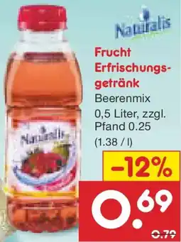 Netto Marken-Discount Naturalis Frucht Erfrischungsgetränk Angebot