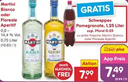 Netto Marken-Discount Martini Bianco oder Floreale Aperitif Angebot