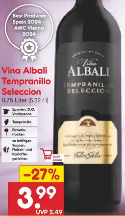 Netto Marken-Discount Vina Albali Tempranillo Seleccion Angebot